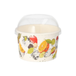 Product foto van PLA ijsbeker deksels rond set van 50 9