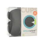 Product foto van PP deksels drinkbekers zwart set van 24 Circulware