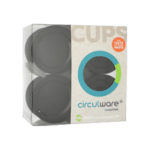 Product foto van PP drinkdeksels zwart met opening 8cm Circulware by Haval