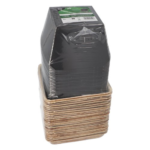 Product foto van Palmb blad hamburgerbakjes hoekig klein set van 25