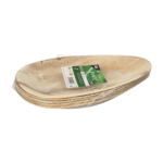 Product foto van Palmbblad Borden ovaal set van 6 26x17cm