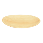 Product foto van Palmbblad Borden rond naturel set van 6