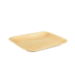 Product foto van Palmblad Borden hoekig 18cm set van 25