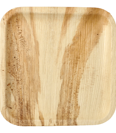 Product foto van Palmblad Borden hoekig set van 6 25