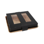 Product foto van Palmblad dienbladen hoekig met deksel en band set van 25