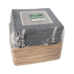 Product foto van Palmblad dienbladen hoekig met deksel en band set van 25