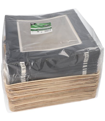 Product foto van Palmblad dienbladen met deksel en band set van 25