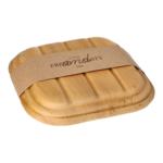 Product foto van Palmblad dienbladen met deksel en sleeve set van 10