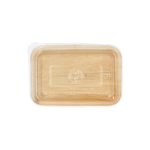 Product foto van Palmblad schalen met deksels 200ml set van 10