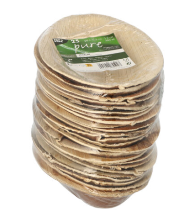 Product foto van Palmblad schalen ovaal set van 25 300ml