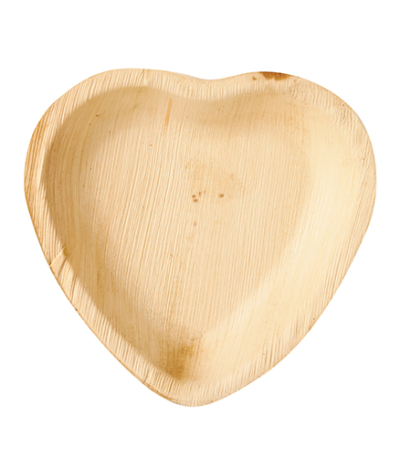 Product foto van Palmbordjes karton Hart set van 25