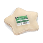 Product foto van Palmbordjes karton ster wit set van 6