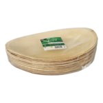 Product foto van Palmbordjes ovaal naturel set van 25