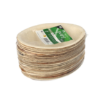 Product foto van Palmbordjes ovaal set van 25 wit