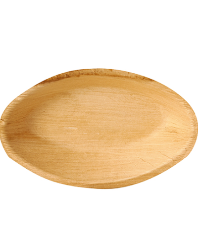 Product foto van Palmbordjes ovaal set van 25 wit