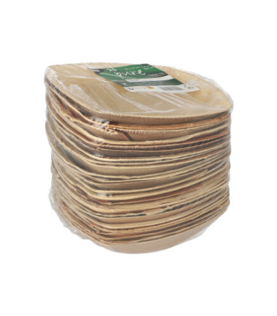 Product foto van Palmolie schaaltjes natuur QUADRATO 25 stuks