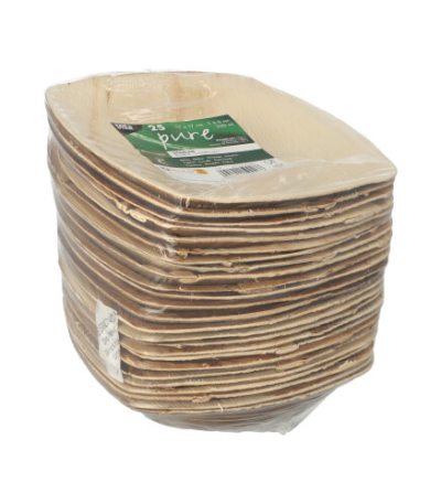 Product foto van Palmolie schalen natuur QUADRATO set van 25 350ml