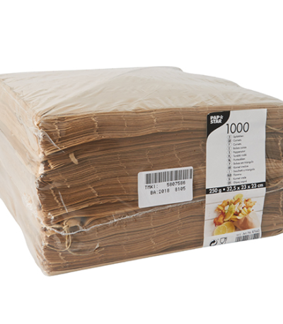 Product foto van Papiere puntzakken bruin vetvrij set van 1000