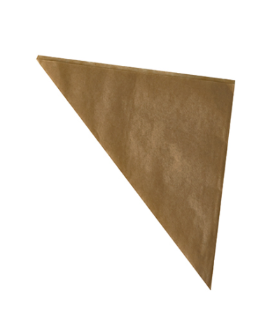 Product foto van Papiere puntzakken bruin vetvrij set van 1000