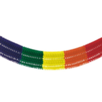 Product foto van Papieren Guirlande Rainbow fringe brandvertragend 10m