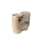 Product foto van Papieren bakvormpjes bruin set van 50 105ml