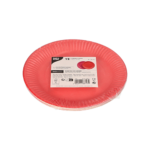 Product foto van Papieren borden karton rond assorti kleuren set van 12