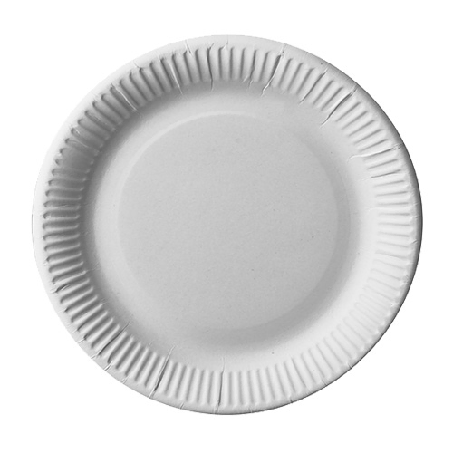 Product foto van Papieren borden karton wit rond set van 12