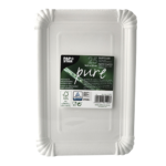 Product foto van Papieren borden karton wit set van 25