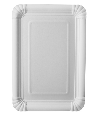 Product foto van Papieren borden karton wit set van 25