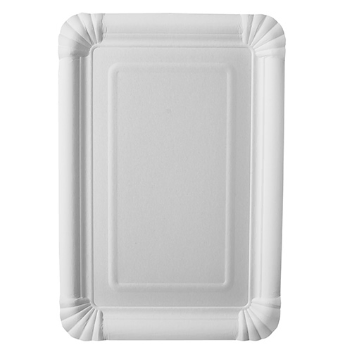 Product foto van Papieren borden karton wit set van 25