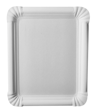 Product foto van Papieren borden karton wit set van 250 16