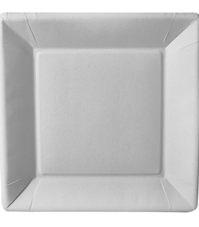 Product foto van Papieren borden karton wit set van 50 22