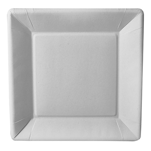Product foto van Papieren borden karton wit set van 50 22