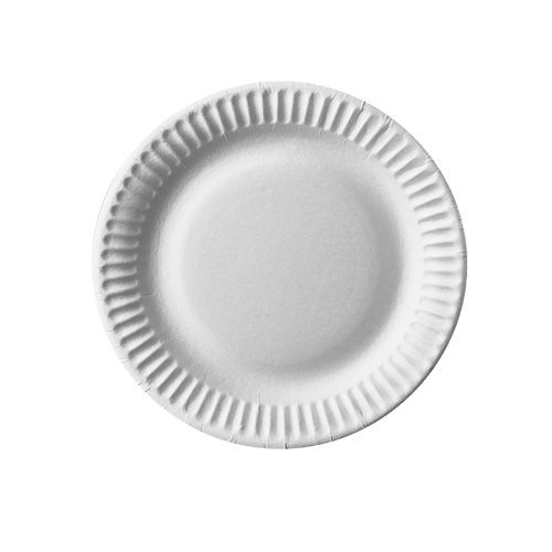 Product foto van Papieren borden rond wit set van 50 15cm