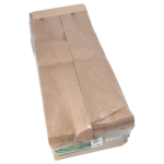 Product foto van Papieren broodzakken met venster bruin set van 1000