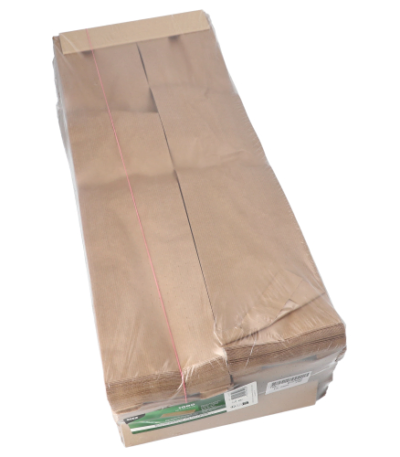 Product foto van Papieren broodzakken met venster bruin set van 1000