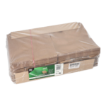 Product foto van Papieren broodzakken met venster bruin set van 1000 Pure
