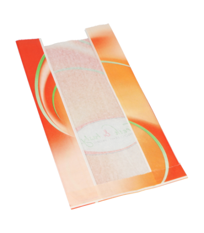 Product foto van Papieren broodzakken met venster wit set van 1000 Fresh & Tasty