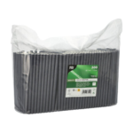 Product foto van Papieren cocktail rietjes zwart set van 500