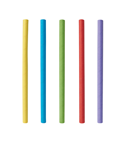 Product foto van Papieren cocktailrietjes assorti kleuren set van 500