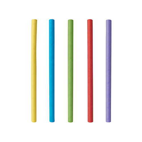 Product foto van Papieren cocktailrietjes assorti kleuren set van 500