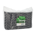 Product foto van Papieren cocktailrietjes zwart/wit Stripes set van 250