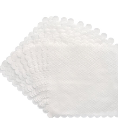 Product foto van Papieren dessertplaatjes wit set van 2000