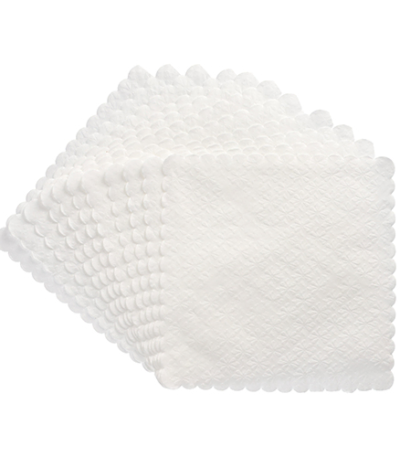 Product foto van Papieren desserttafeltjes wit set van 2000