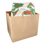 Product foto van Papieren draagtassen bruin XXL set van 25