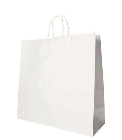 Product foto van Papieren draagtassen wit set van 25