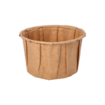 Product foto van Papieren dressingschaaltjes bruin set van 100 110ml