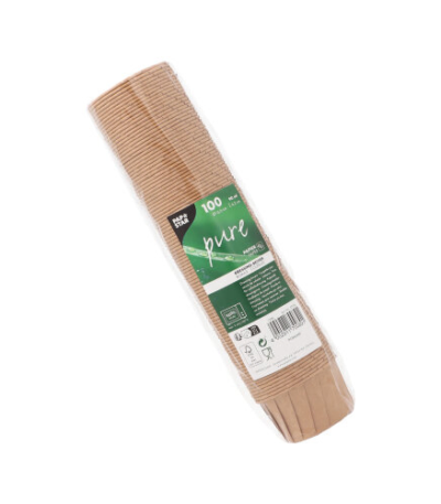 Product foto van Papieren dressingschaaltjes bruin set van 100 90ml