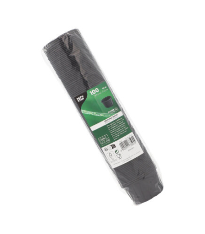 Product foto van Papieren dressingschaaltjes zwart set van 100