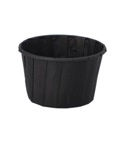 Product foto van Papieren dressingschaaltjes zwart set van 100